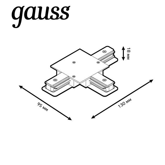 Коннектор T-образный Gauss TR135 изображение 4 Коннектор T-образный Gauss TR135 Фото № 4