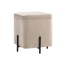 Пуф Stool Group Грейс велюр квадрат светло-серый vd-grays-kv-b25