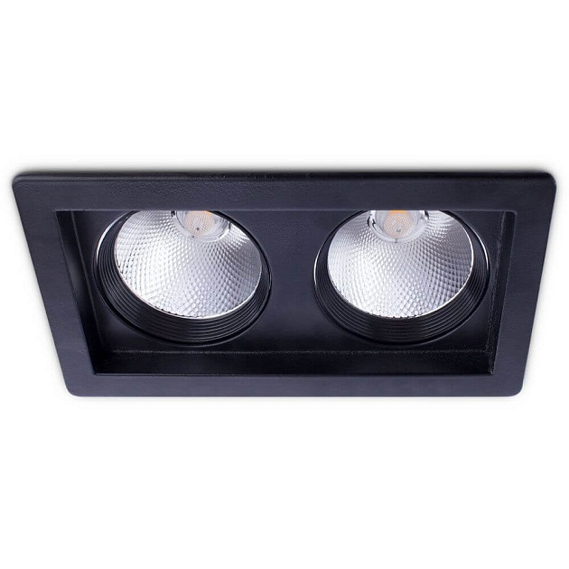 Встраиваемый светодиодный светильник Arte Lamp Privato A7018PL-2BK Фото № 1