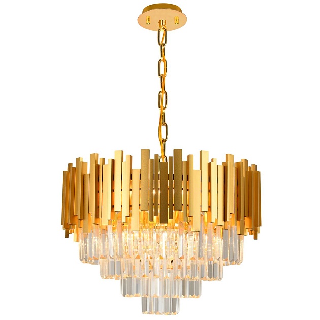 Подвесная люстра Natali Kovaltseva Vertigo 81440/8C Gold Фото № 1