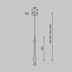 Подвесной светодиодный светильник Modelux Modestyle MS.88920.1 GD 1