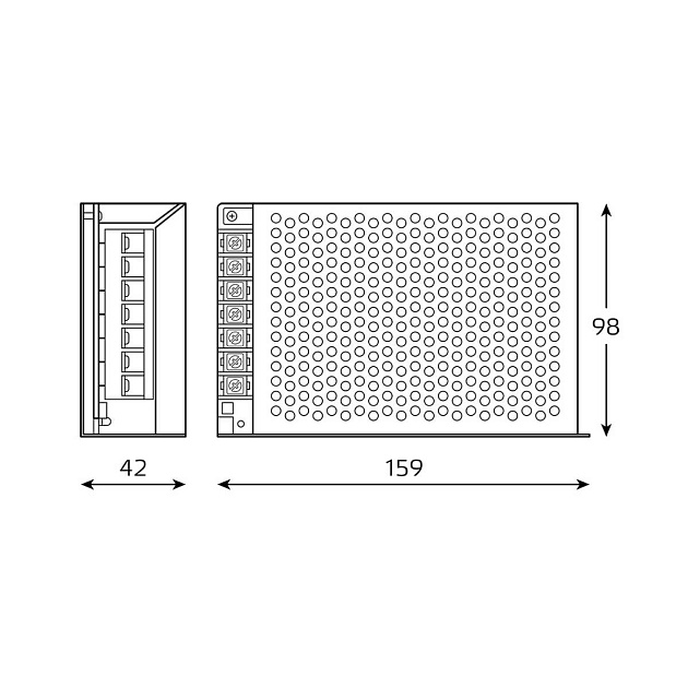 Блок питания Gauss 100W 12V IP20 BT505 Фото № 2
