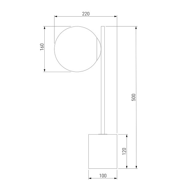 Настольная лампа Eurosvet Marbella 01157/1 черный Фото № 2