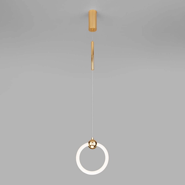 Подвесной светодиодный светильник Eurosvet Rim 90165/1 золото Фото № 4