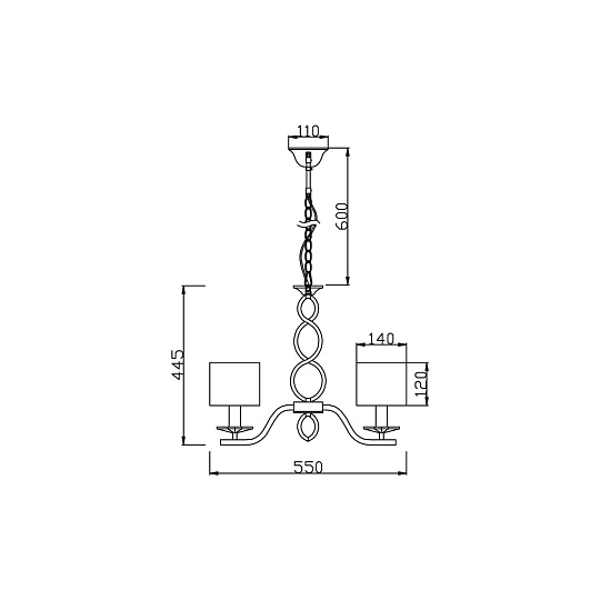 Подвесная люстра Vele Luce Violento VL1613L05 Фото № 2