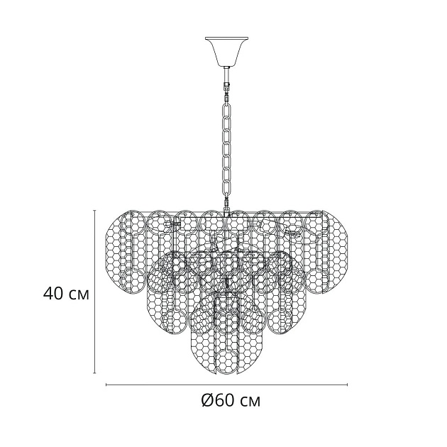 Подвесная люстра Arte Lamp Evelyn A4073LM-12PB изображение 2 Подвесная люстра Arte Lamp Evelyn A4073LM-12PB Фото № 2