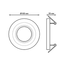 Встраиваемый светильник Gauss Backlight BL141 5