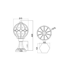 Ландшафтный светильник Maytoni Via O024FL-01G 2