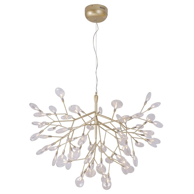 Подвесная люстра Crystal Lux Evita SP63 Gold/Transparent Фото № 1