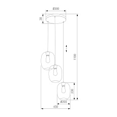 Подвесная люстра TK Lighting 5973 Elio 1