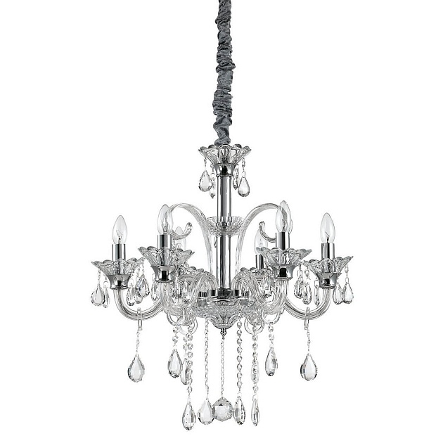 Подвесная люстра Ideal Lux Colossal SP6 Trasparente 114194 Фото № 1