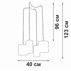 Подвесная люстра Vitaluce V3089-0/4S 2
