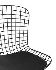 Кухонный стул Stool Group Bertoia черный с черной подушкой BTY-18-P6 BL/BL 5