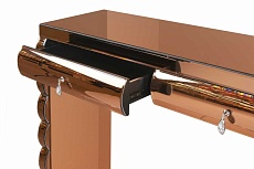 Консоль ArtHomeDecor King YJS-011 стекло 120*35*78 янтарный 2