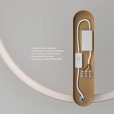 Настенный светодиодный светильник Denkirs Round DK5035-SG 1