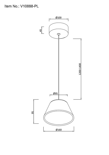 Подвесной светодиодный светильник Moderli Atla V10888-PL Фото № 2