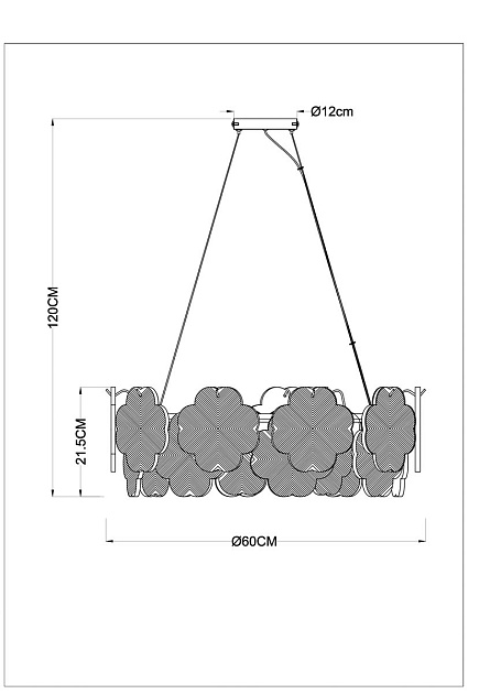 Подвесная люстра Arte Lamp Mallika A4077SP-7GO Фото № 2