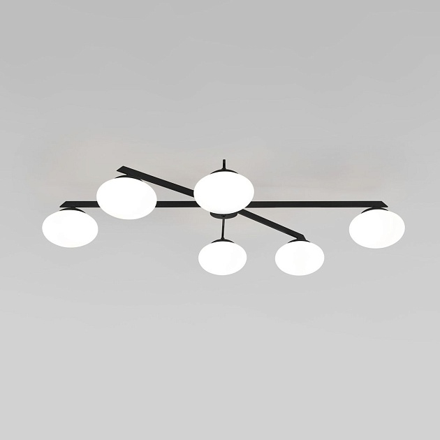 Потолочная люстра Eurosvet Opaline 70220/6 черный Фото № 1