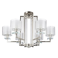 Подвесная люстра Crystal Lux Nicolas SP-PL6 Nickel/White 3
