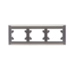 Рамка Makel 3-м Defne горизонт. сереб. 42065703