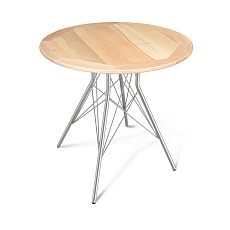 Кухонный стол Sheffilton SHT-TU2-1/ТT4 70 БУК прозрачный лак хром лак/прозрачный лак 2810448201