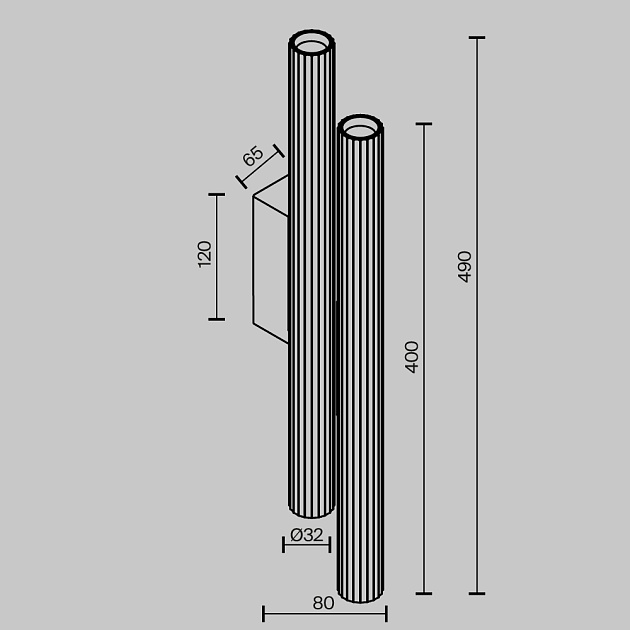 Настенный светильник (бра) Technical C082WL-24W2.7K-W Фото № 7
