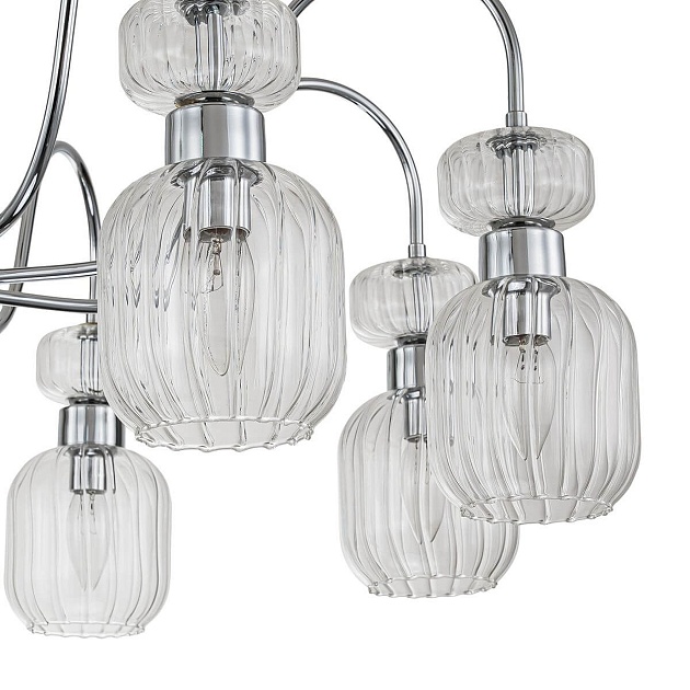 Потолочная люстра Escada Gloss 1141/8PL Chrome/Clear Фото № 2