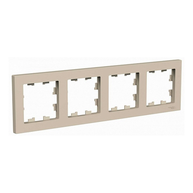 Рамка 4-постовая Systeme Electric AtlasDesign песочный ATN001204 Фото № 1