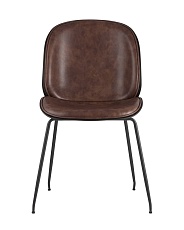 Барный стул Stool Group Турин со спинкой коричневый экокожа черные ножки 9329C BROWN 5