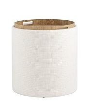 Пуф с ящиком Stool Group Хюгге S рогожка белая 19B260LSP YX1828-1 3