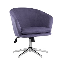Поворотное кресло Stool Group Харис регулируемое замша синий HARRIS HY-82