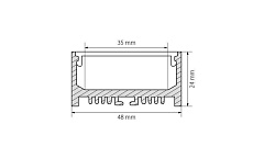 Профиль Arlight ARH-LINE-2448-2000 ANOD 018684 1