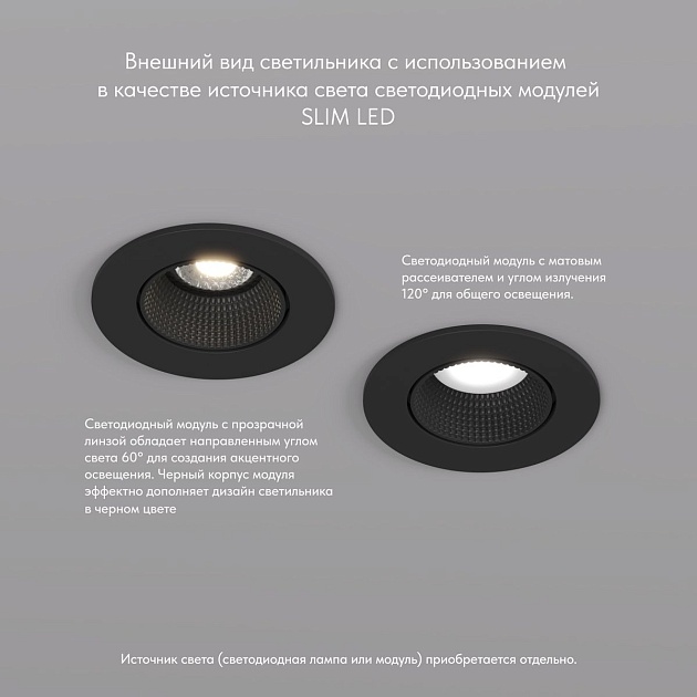 Встраиваемый светильник Denkirs Rodvig DK3061-BK Фото № 6