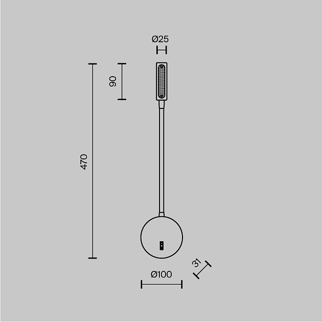 Бра Maytoni Stem C035WL-L3CH3K Фото № 2