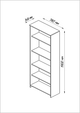 Стеллаж Шведский Стандарт Сириус 78х190 2.02.07.120.1 2