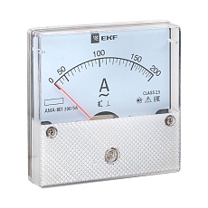 Амперметр AMA-801 аналоговый на панель (80х80) круглый вырез 200А трансф. подкл. EKF ama-801-200