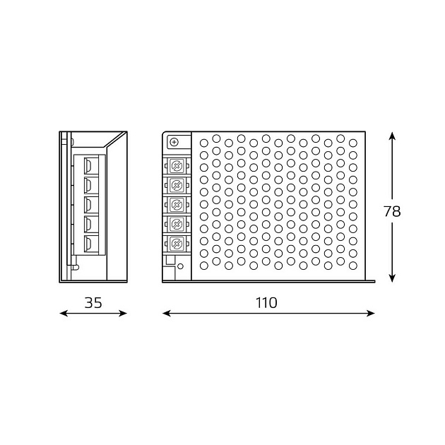 Блок питания Gauss 60W 12V IP20 BT503 Фото № 6