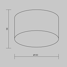 Уличный потолочный светодиодный светильник Maytoni Outdoor Zon IP O430CL-L15B4K 1