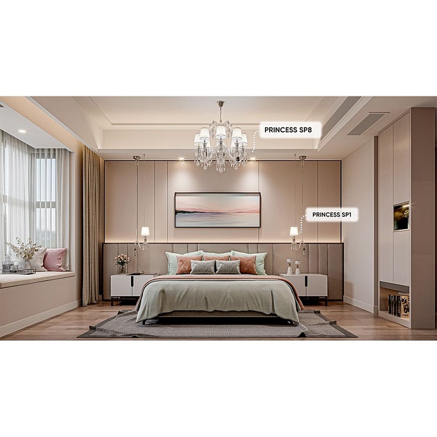 Подвесная люстра Crystal Lux Princess SP8 Фото № 4