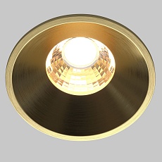 Встраиваемый светодиодный светильник Maytoni Round DL058-7W3K-BS 1