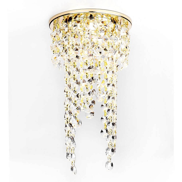 Встраиваемый светильник Ambrella light Crystal K2071 G/CL изображение 2 Встраиваемый светильник Ambrella light Crystal K2071 G/CL Фото № 2