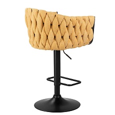 Стул барный DOBRIN LEON (жёлтая ткань (LAR 275-8)) 9690-LM LEON 1