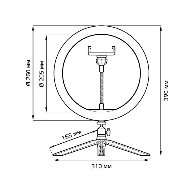Кольцевой светодиодный светильник Gauss Ring Light RL002 Фото № 2