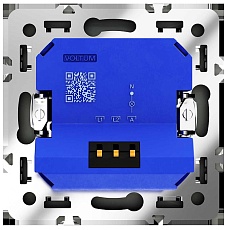 Светорегулятор встраиваемый Voltum S70 поворотно-нажимной 600 Вт, (графит) VLS070307 1
