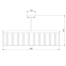 Потолочная люстра Bogates Eclipse 358/8 Smart 3