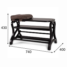 Обувница Мебелик Диана венге 006523 2