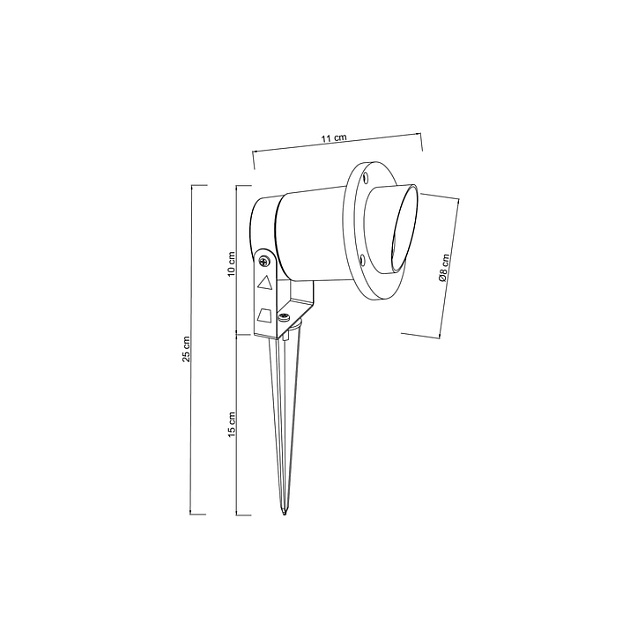 Ландшафтный светильник Arte Lamp Elsie A1522IN-1BK Фото № 2