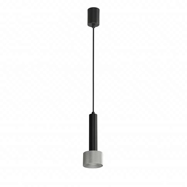 Подвесной светильник iLedex Delta 2362-1 BK+SL Фото № 1