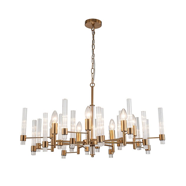 Подвесная люстра Indigo Favara 11040/7P Brass V000461 Фото № 1