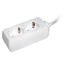 Удлинитель У02 2 места 2P+PE/3м 3х1мм2 16А/250В IEK WYP10-16-02-03-Z-N